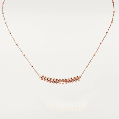 [⭐Luxery]CLASH PINK GOLD NECKLACE