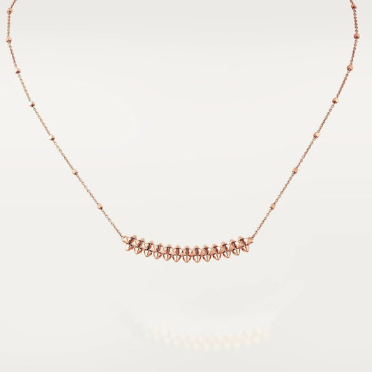 [⭐Luxery]CLASH PINK GOLD NECKLACE