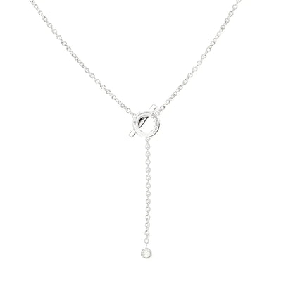[⭐Luxery]FINESSE SILVER DIAMOND NECKLACE