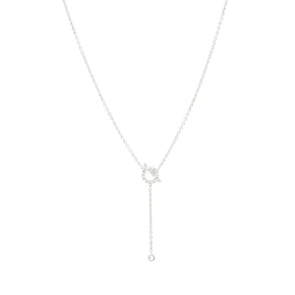 [⭐Luxery]FINESSE SILVER DIAMOND NECKLACE