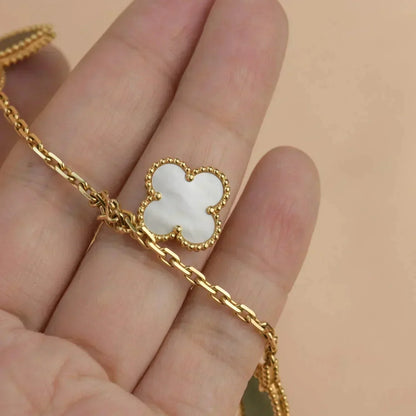 [⭐Luxery]LUCKY SPRING 5 MOTIF GOLD BRACELET