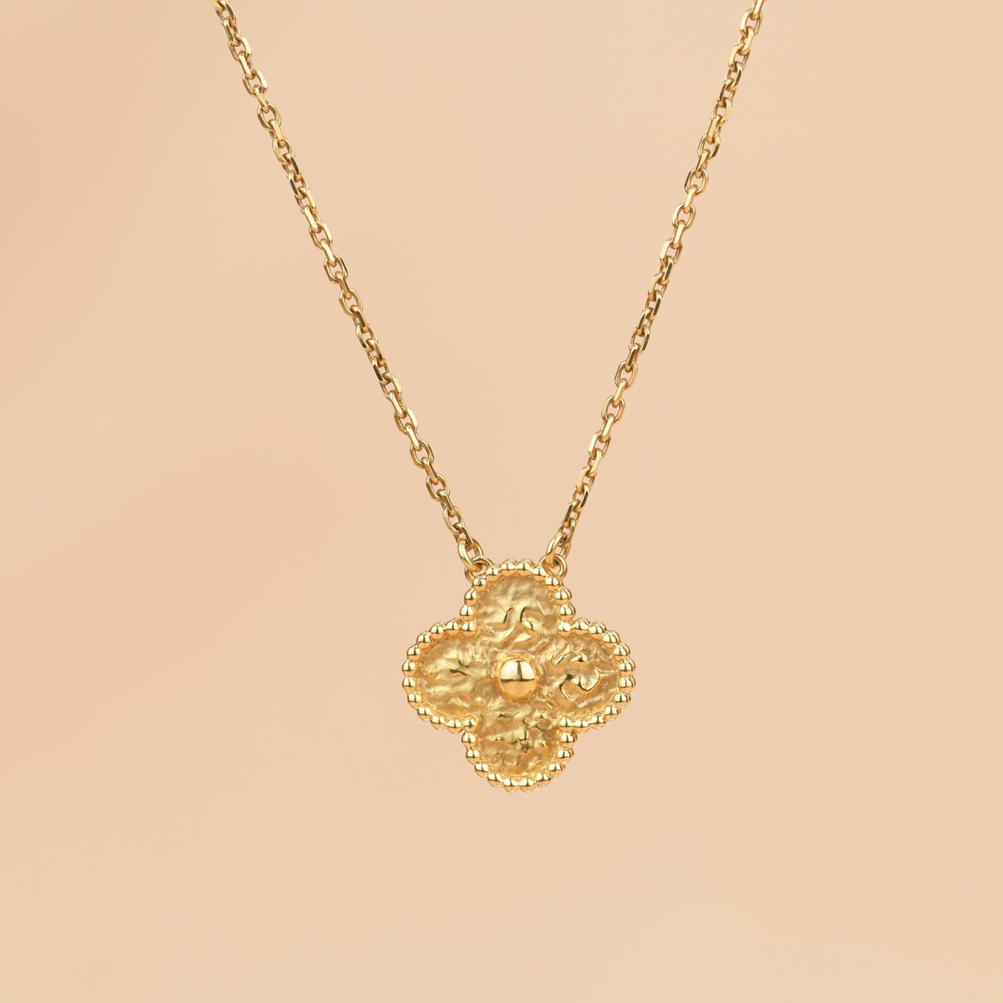 [⭐Luxery]CLOVER 15MM  BRONZING NECKLACE