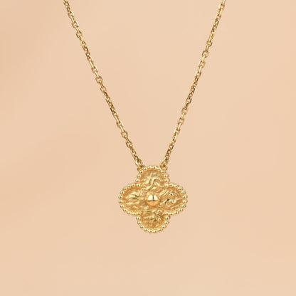 [⭐Luxery]CLOVER 15MM  BRONZING NECKLACE