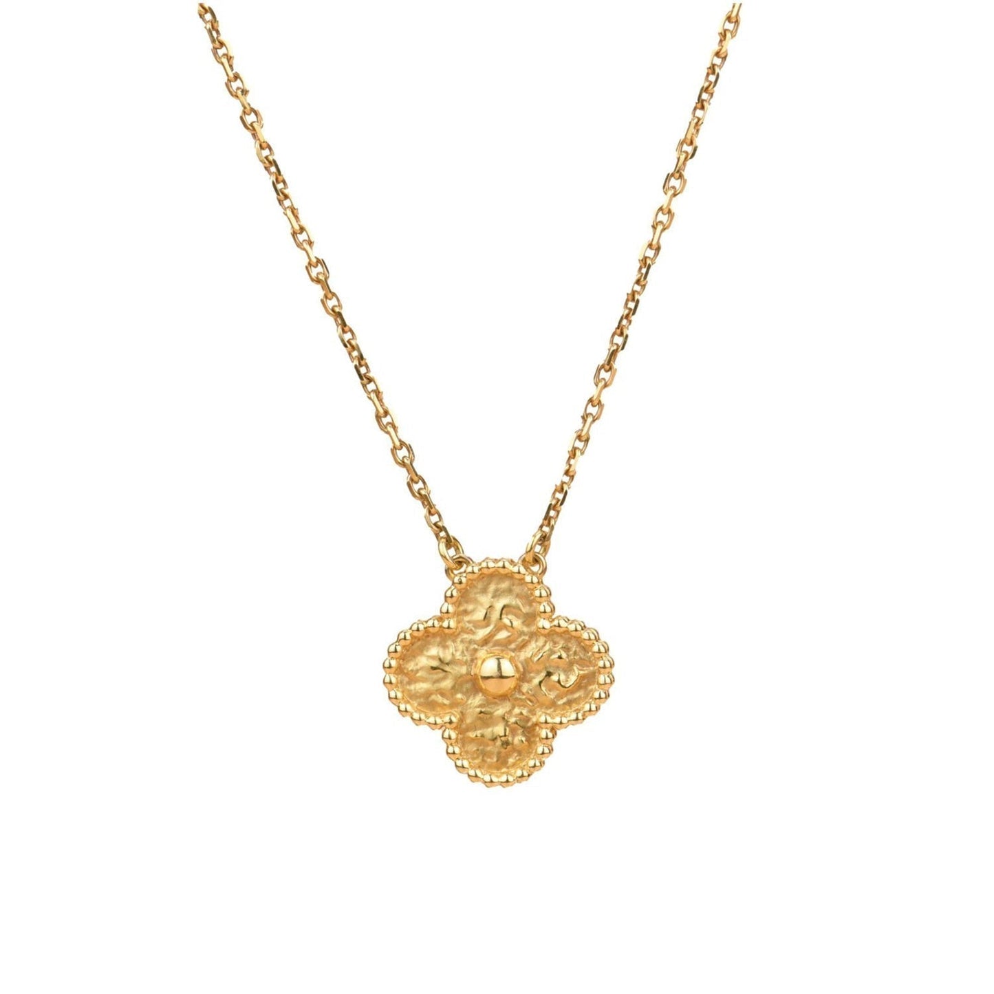 [⭐Luxery]CLOVER 15MM  BRONZING NECKLACE