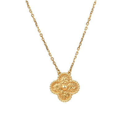 [⭐Luxery]CLOVER 15MM  BRONZING NECKLACE