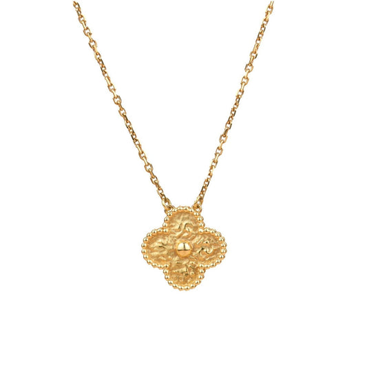 [⭐Luxery]CLOVER 15MM  BRONZING NECKLACE
