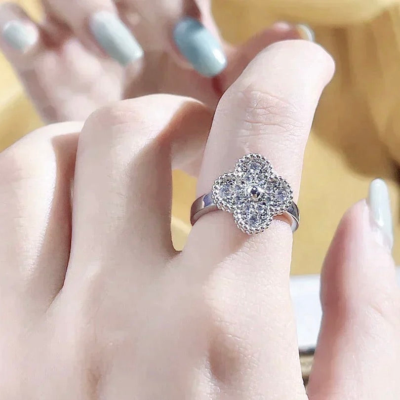[⭐Luxery]CLOVER DIAMOND RING