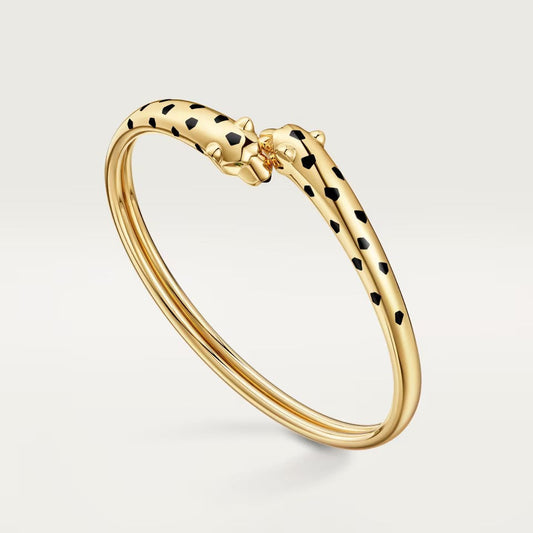 [⭐Luxery]PANTHERE DOUBLE HEADED OPEN BRACELET