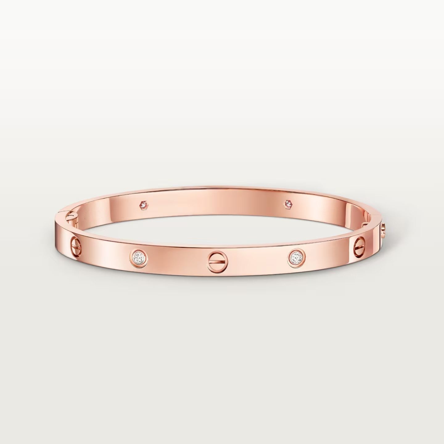 [⭐Luxery]LOVE BRACELET 4.8MM 4 DIAMONDS