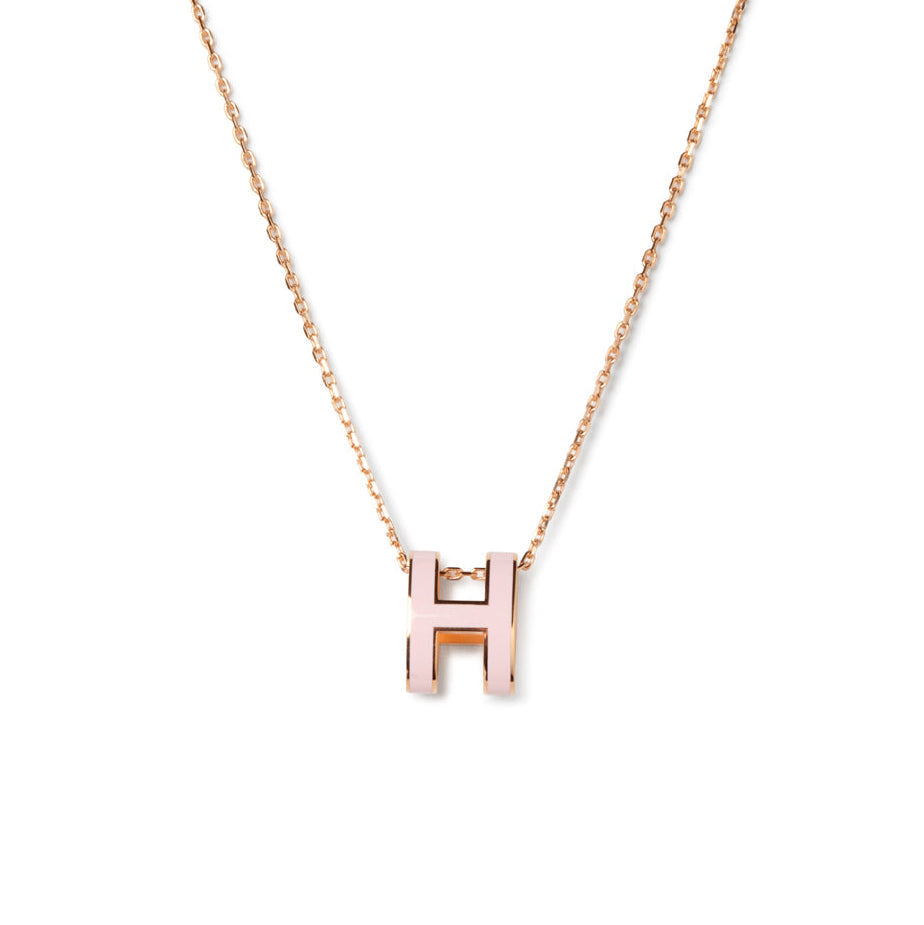 [⭐Luxery]POP H PEDANT PINK GOLD