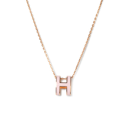 [⭐Luxery]POP H PEDANT PINK GOLD