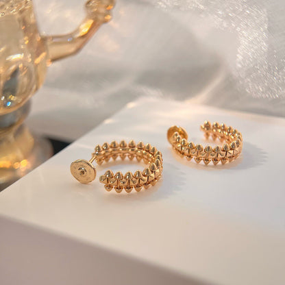 [⭐Luxery]CLASH SMALL HOOP EARRINGS
