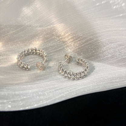[⭐Luxery]CLASH SMALL HOOP EARRINGS