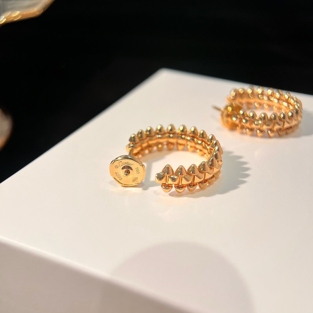 [⭐Luxery]CLASH SMALL HOOP EARRINGS