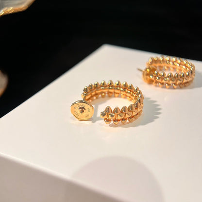 [⭐Luxery]CLASH SMALL HOOP EARRINGS