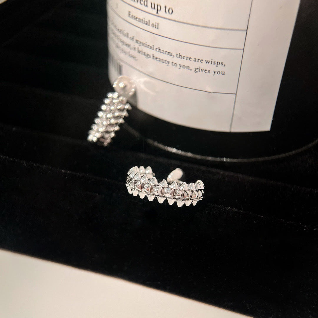 [⭐Luxery]CLASH SMALL HOOP EARRINGS