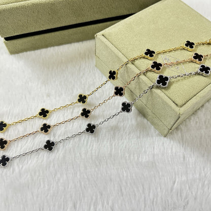 [⭐Luxery]CLOVER 6 MOTIF  ONYXS BRACELET