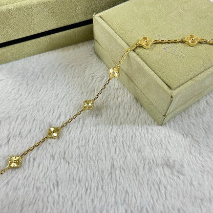 [⭐Luxery]CLOVER 6 MOTIF DIAMOND BRACELET