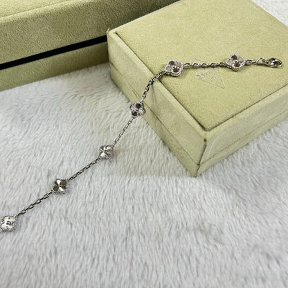 [⭐Luxery]CLOVER 6 MOTIF DIAMOND BRACELET