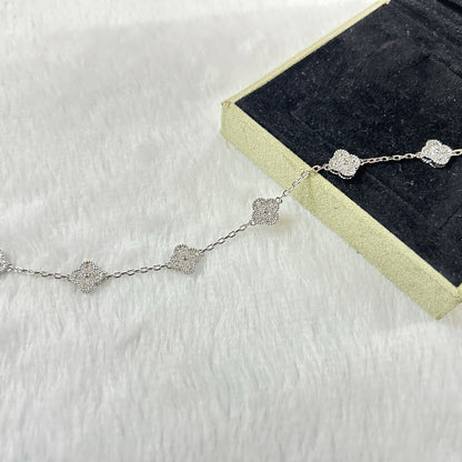 [⭐Luxery]CLOVER 6 MOTIF DIAMOND BRACELET