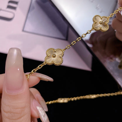[⭐Luxery]CLOVER 10 MOTIFS LASER NECKLACE