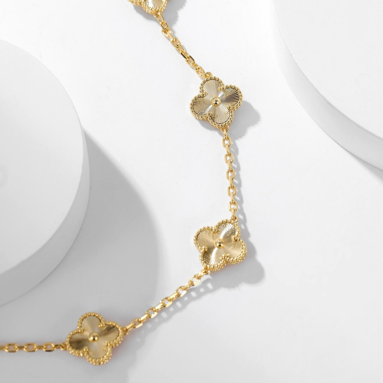 [⭐Luxery]CLOVER 10 MOTIFS LASER NECKLACE