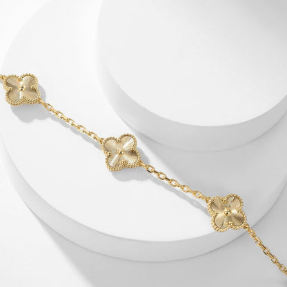 [⭐Luxery]CLOVER 10 MOTIFS LASER NECKLACE