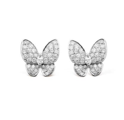 [⭐Luxery]BUTTERFLY ALL DIAMOND EARRINGS
