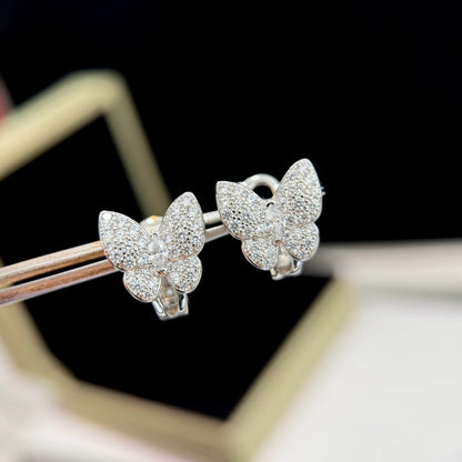 [⭐Luxery]BUTTERFLY ALL DIAMOND EARRINGS