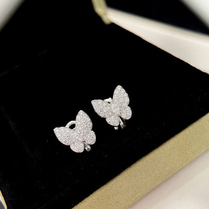[⭐Luxery]BUTTERFLY ALL DIAMOND EARRINGS
