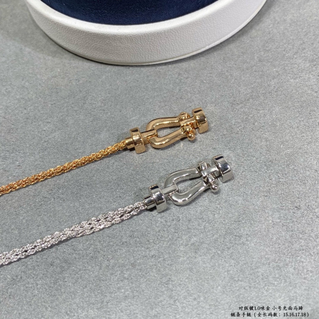 [⭐Luxery]FORCE SMALL HORSESHOE  DIAMOND CHAIN ROPE BRACELET
