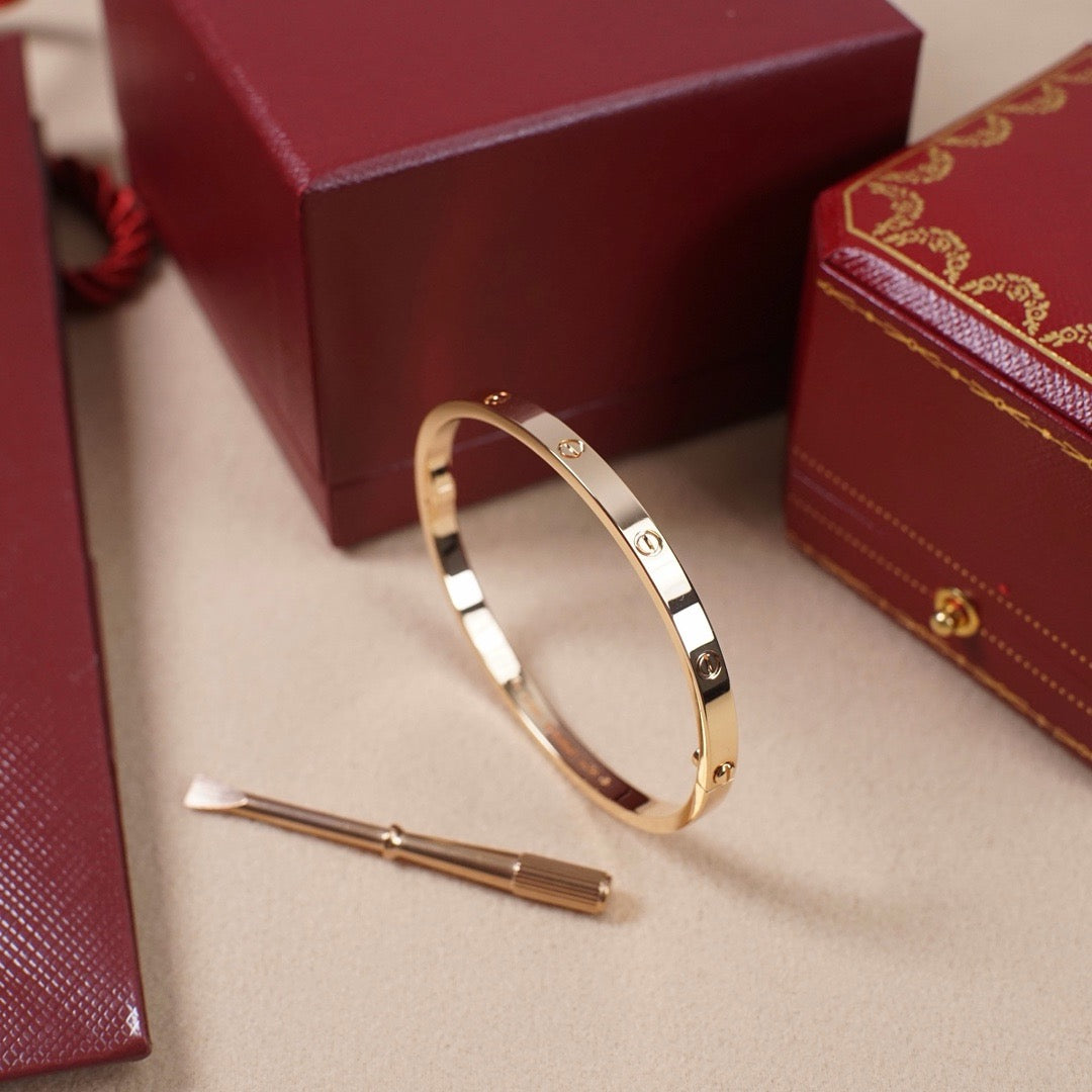[⭐Luxery]LOVE BRACELET 3.65MM NO DIAMONDS