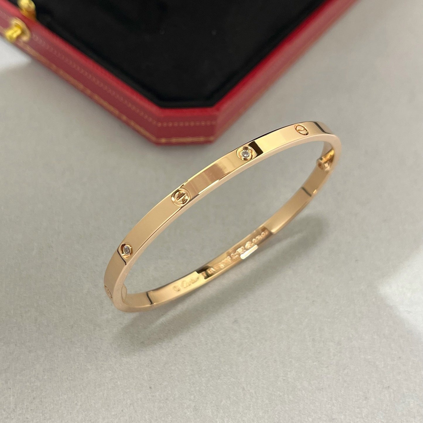 [⭐Luxery]LOVE BRACELET 3.65MM 6 DIAMONDS