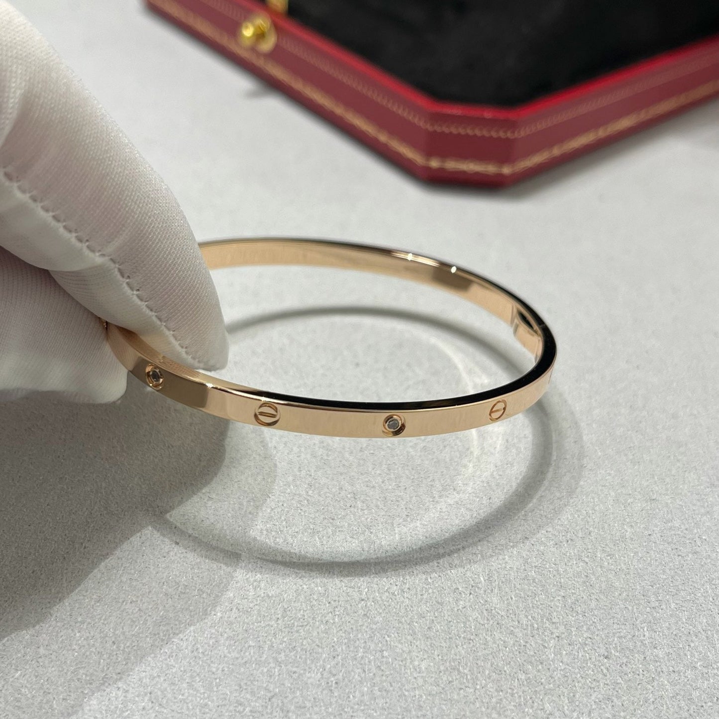 [⭐Luxery]LOVE BRACELET 3.65MM 6 DIAMONDS