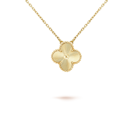 [⭐Luxery]CLOVER 15MM LASER NECKLACE