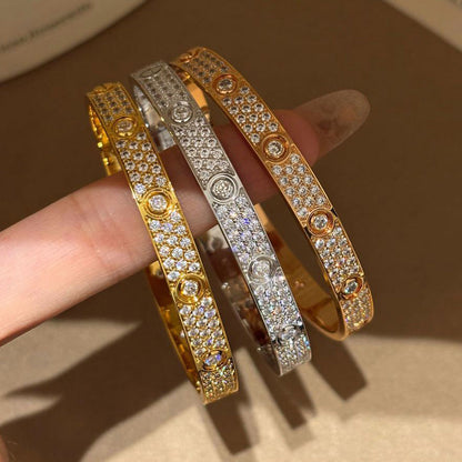 [⭐Luxery]LOVE BRACELET 6.1MM DIAMOND-PAVED 10 BIG DIAMONDS