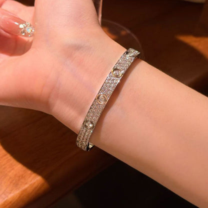 [⭐Luxery]LOVE BRACELET 6.1MM DIAMOND-PAVED 10 BIG DIAMONDS