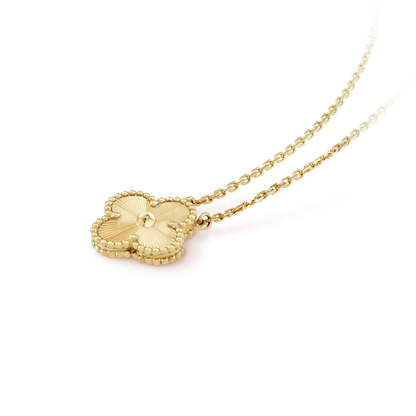 [⭐Luxery]CLOVER 15MM LASER NECKLACE