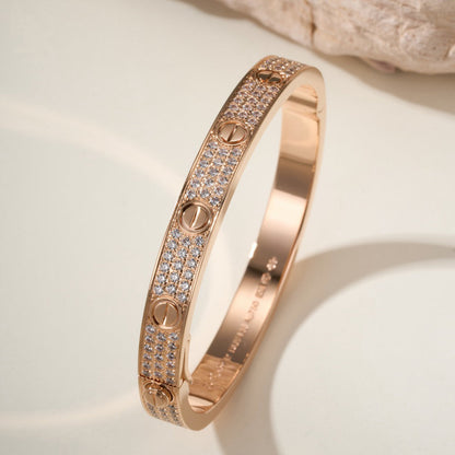 [⭐Luxery]LOVE BRACELET 6.1MM DIAMOND-PAVED