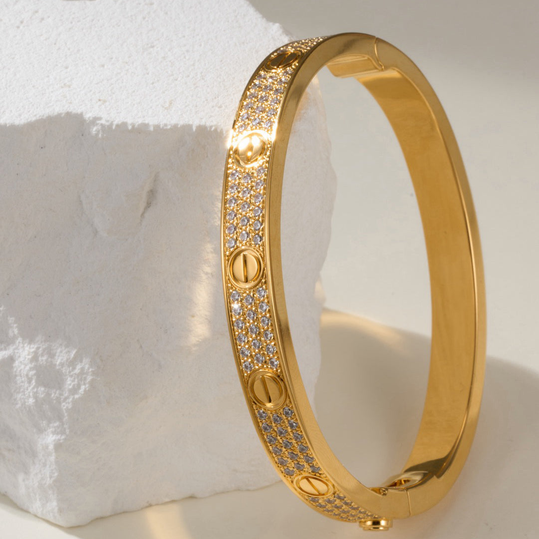 [⭐Luxery]LOVE BRACELET 6.1MM DIAMOND-PAVED