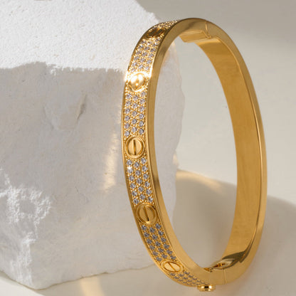 [⭐Luxery]LOVE BRACELET 6.1MM DIAMOND-PAVED