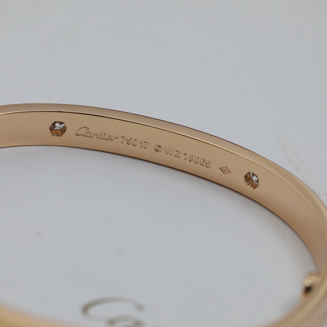 [⭐Luxery]LOVE BRACELET 6.1MM 4 DIAMONDS