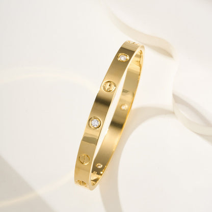 [⭐Luxery]LOVE BRACELET 6.1MM 4 DIAMONDS