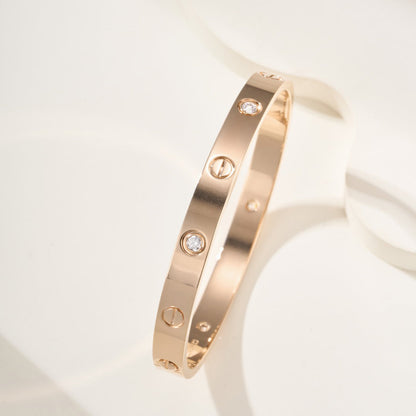 [⭐Luxery]LOVE BRACELET 6.1MM 4 DIAMONDS