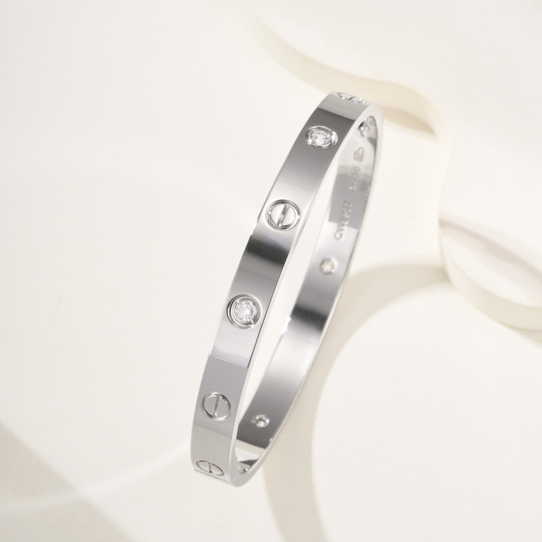 [⭐Luxery]LOVE BRACELET 6.1MM 4 DIAMONDS