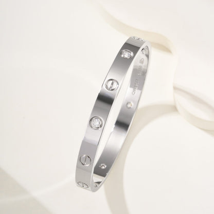 [⭐Luxery]LOVE BRACELET 6.1MM 4 DIAMONDS