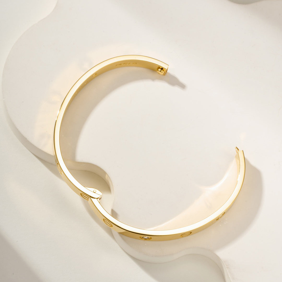 [⭐Luxery]LOVE BRACELET 6.1MM 4 DIAMONDS