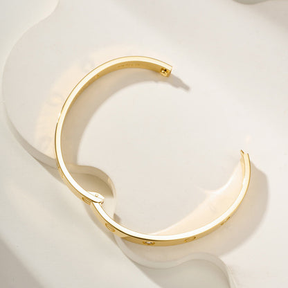 [⭐Luxery]LOVE BRACELET 6.1MM 4 DIAMONDS