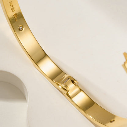 [⭐Luxery]LOVE BRACELET 6.1MM 4 DIAMONDS