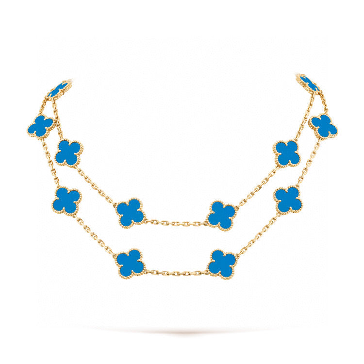 [⭐Luxery]CLOVER 20 MOTIFS TURQUOISE GOLD